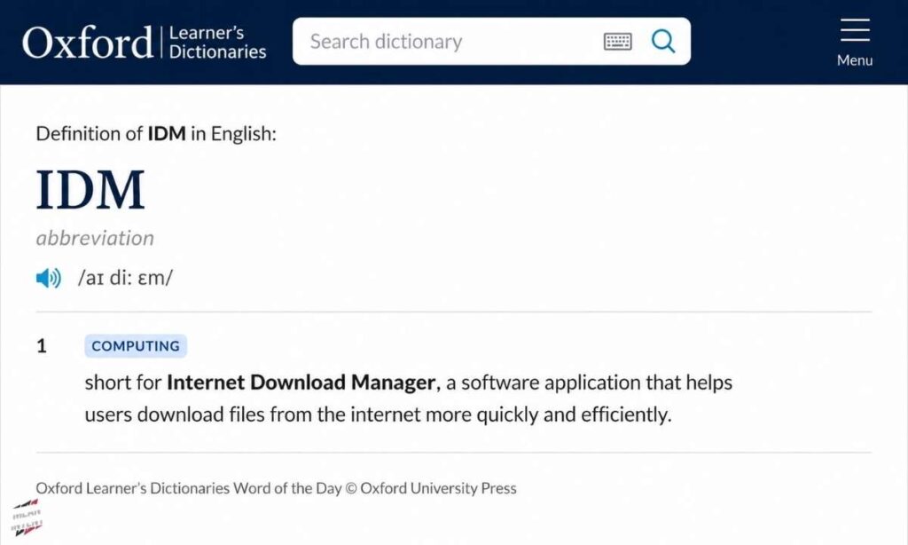 idm-meaning-in-oxford-dictionary